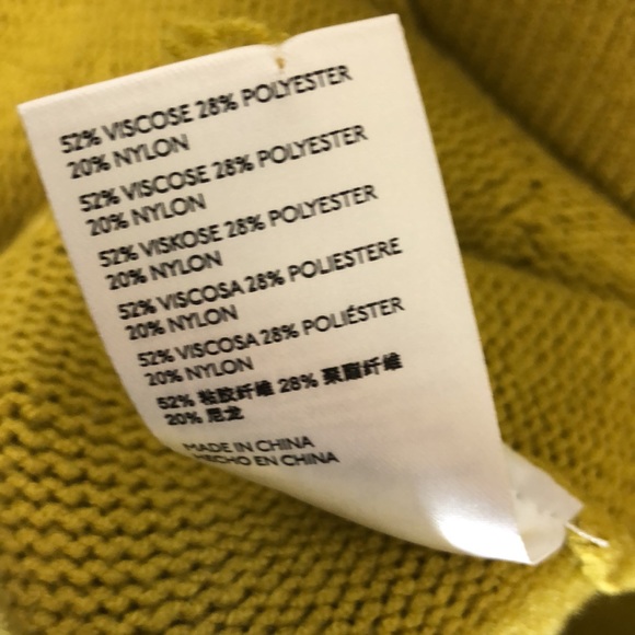 Maeve by Anthropologie Crystal Tunic Sweater Yellow Small - Picture 7 of 9